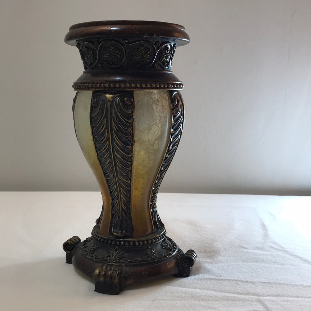 Ornate Resin Candle Holder